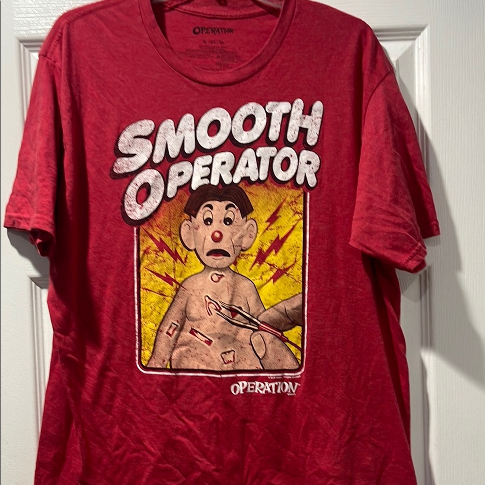Red Smooth Operator Graphic T-Shirt